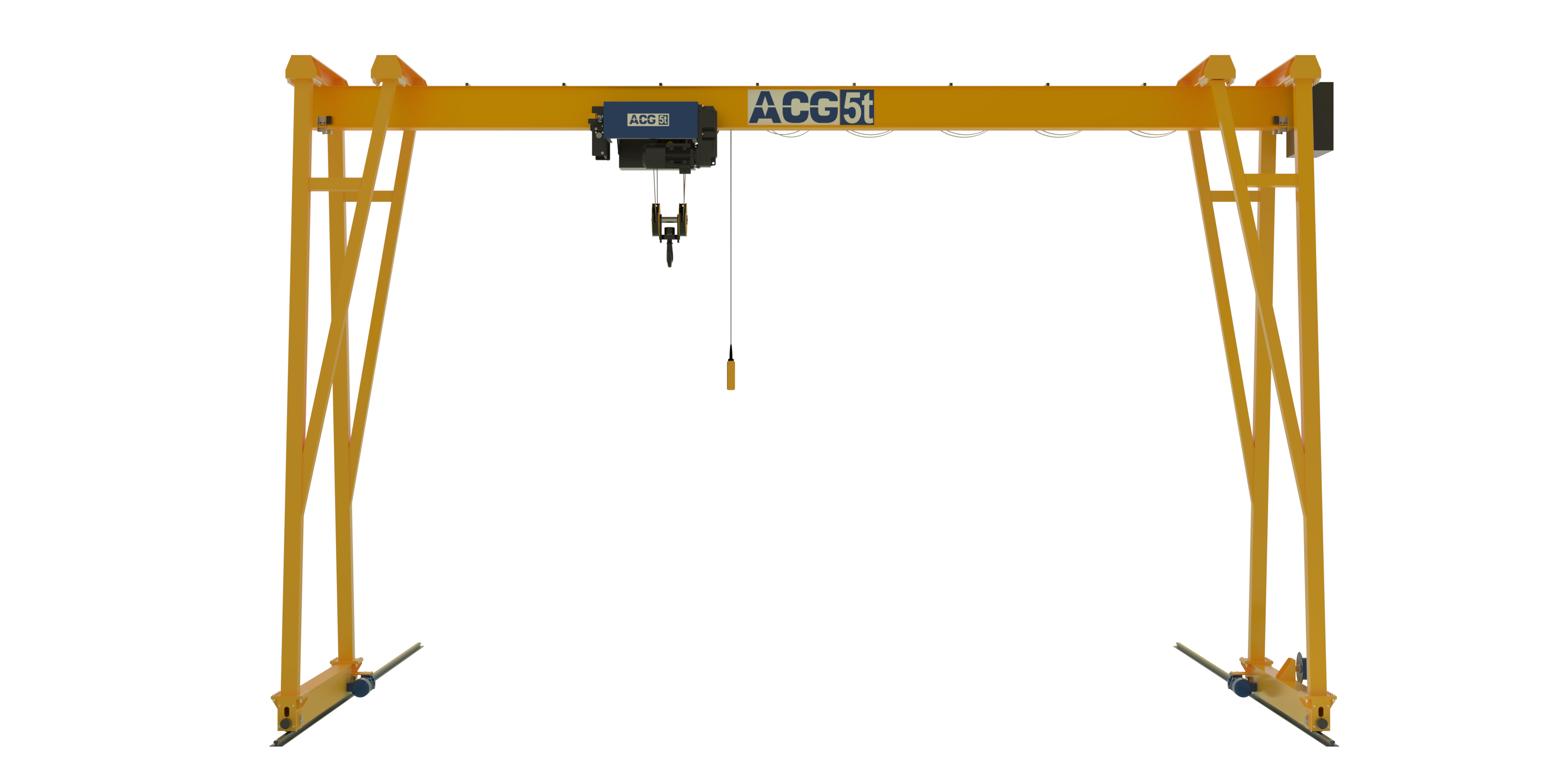 رندر جرثقیل دروازه‌ای تک پل ACG