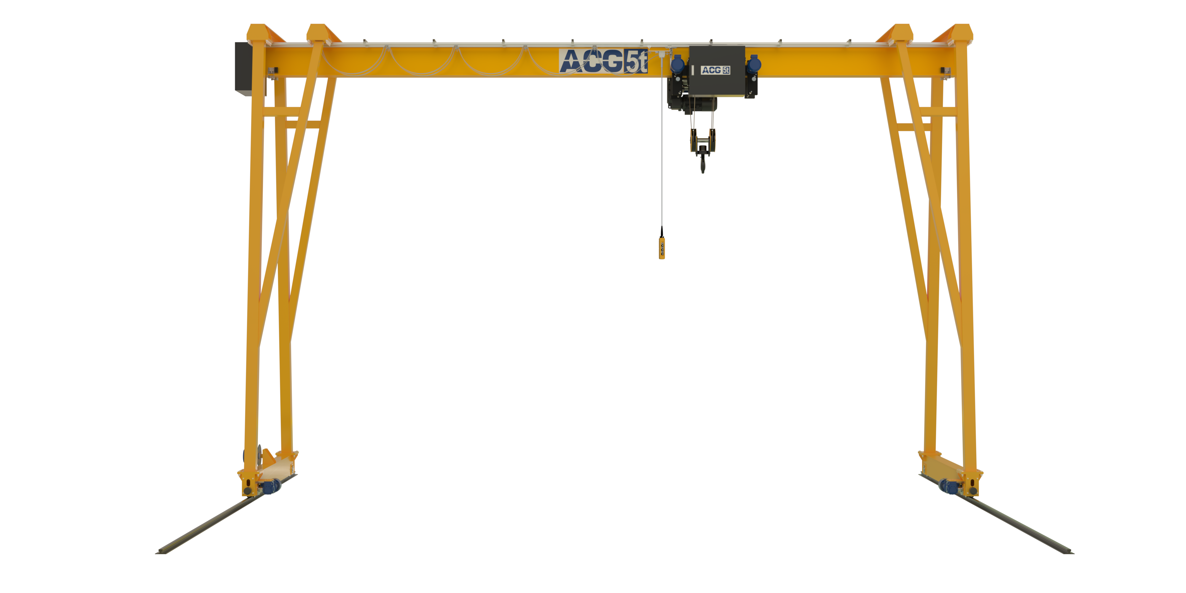 رندر جرثقیل دروازه‌ای تک پل ACG