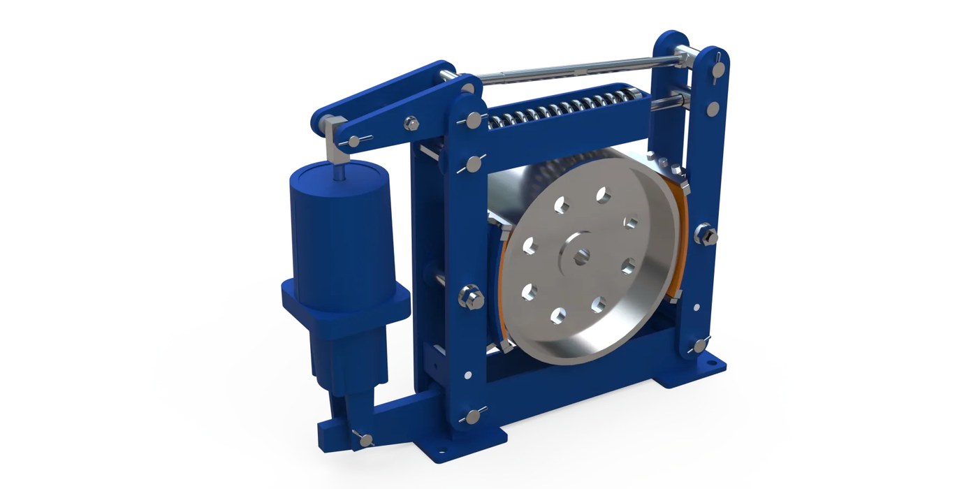 ACG Crane Brake Lining and Assembly Close-Up