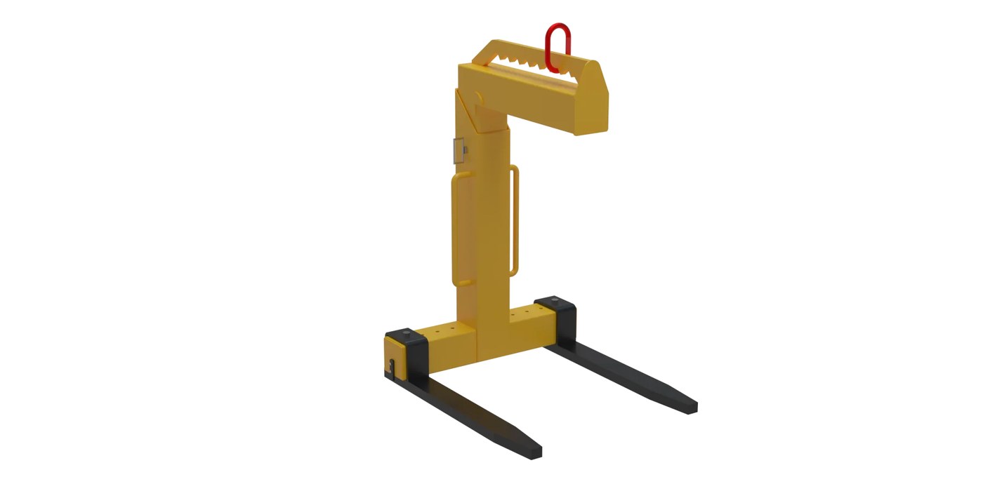 ACG Crane Pallet Fork 3D Exploded View